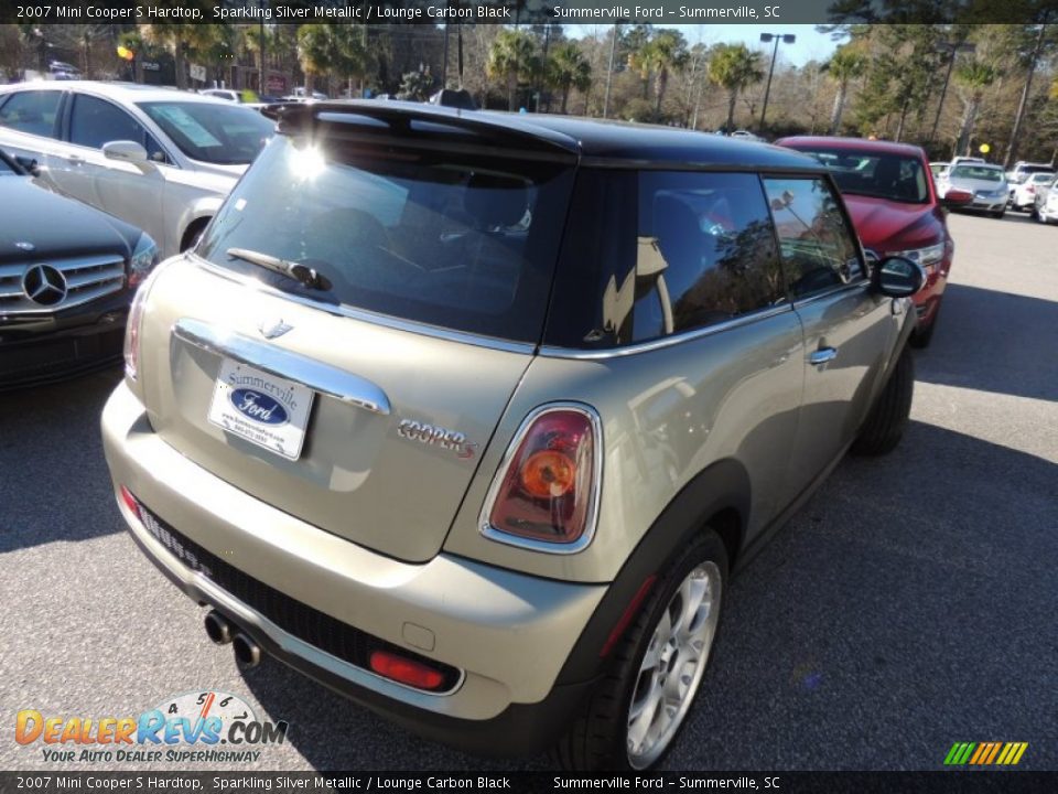 2007 Mini Cooper S Hardtop Sparkling Silver Metallic / Lounge Carbon Black Photo #10