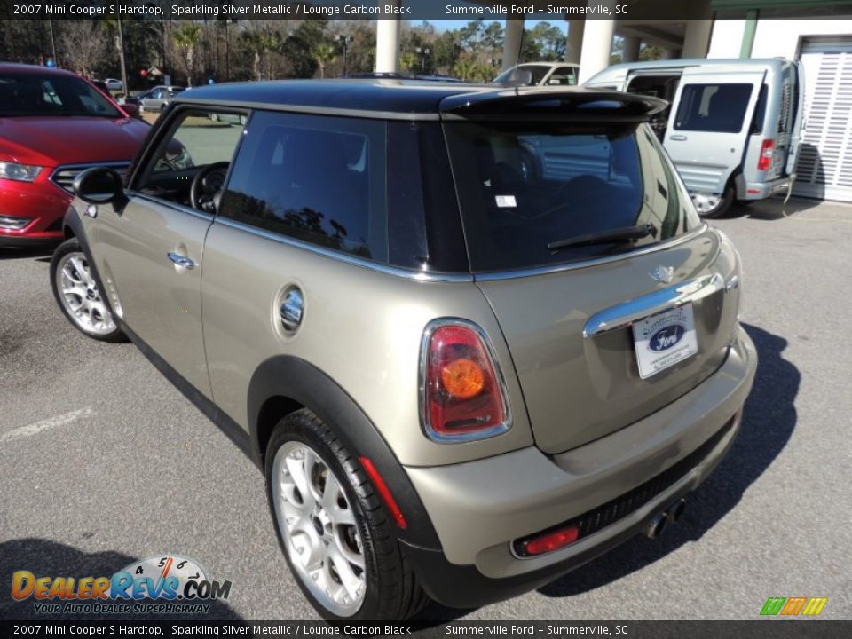 2007 Mini Cooper S Hardtop Sparkling Silver Metallic / Lounge Carbon Black Photo #11