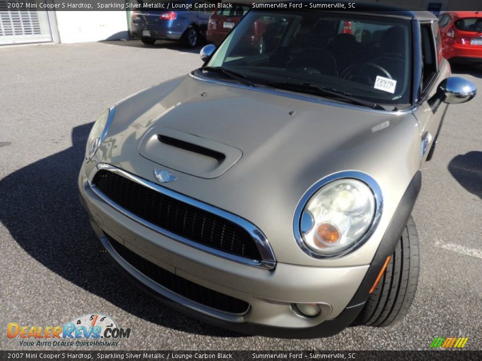 2007 Mini Cooper S Hardtop Sparkling Silver Metallic / Lounge Carbon Black Photo #14