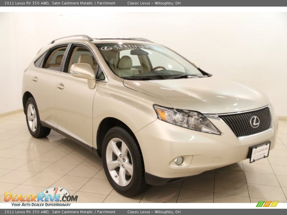 2011 Lexus RX 350 AWD Satin Cashmere Metallic / Parchment Photo #1