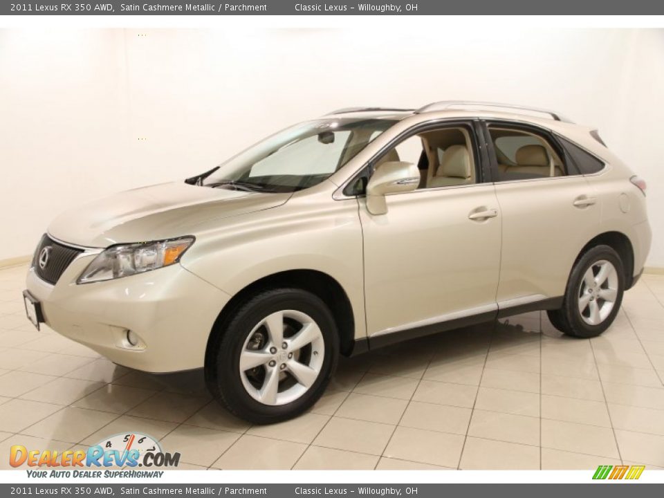 2011 Lexus RX 350 AWD Satin Cashmere Metallic / Parchment Photo #3