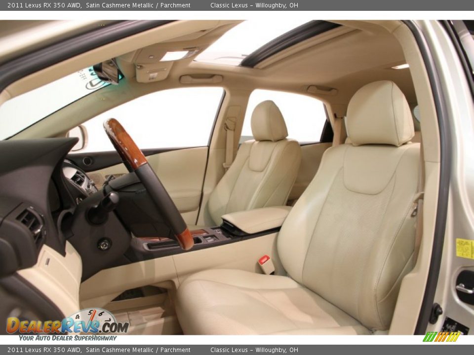 2011 Lexus RX 350 AWD Satin Cashmere Metallic / Parchment Photo #9