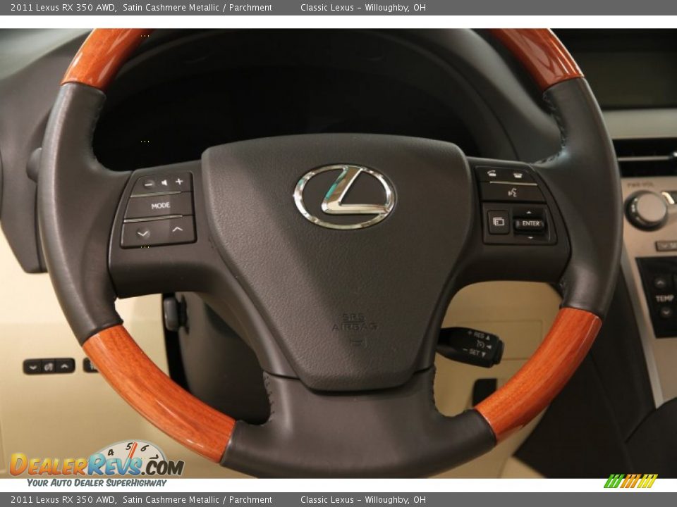 2011 Lexus RX 350 AWD Satin Cashmere Metallic / Parchment Photo #11