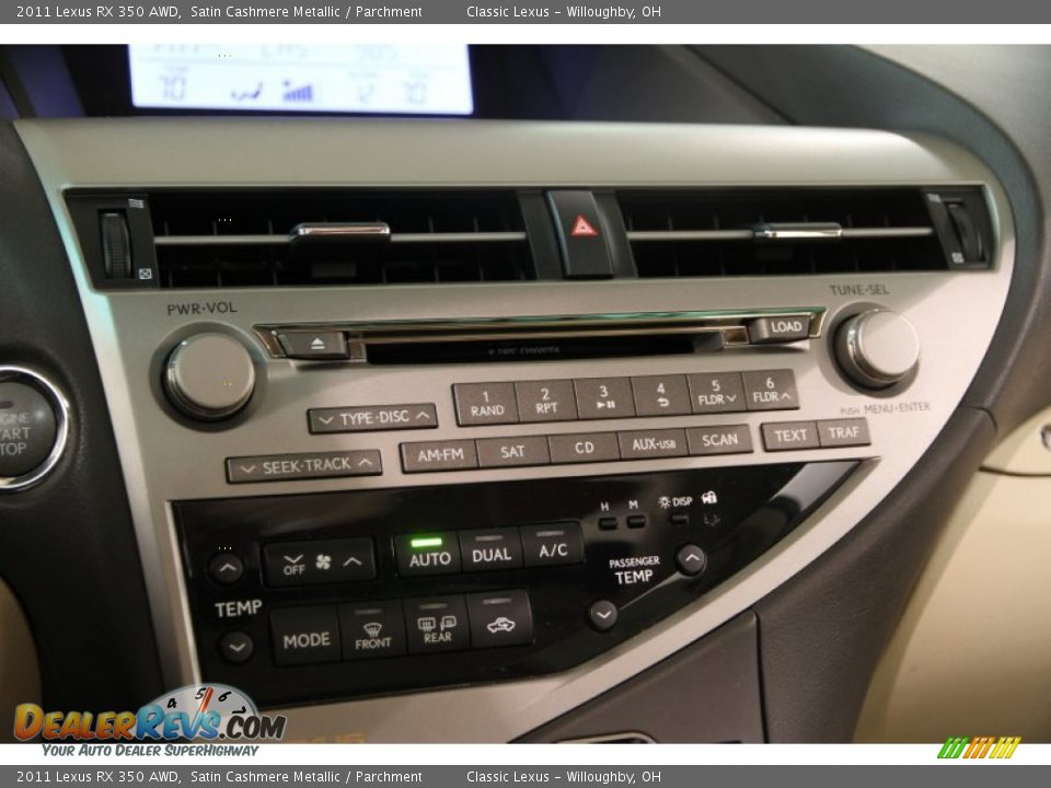 2011 Lexus RX 350 AWD Satin Cashmere Metallic / Parchment Photo #15