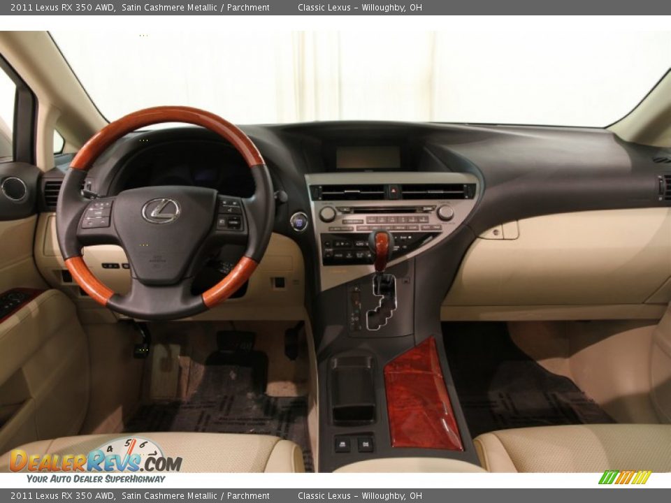 2011 Lexus RX 350 AWD Satin Cashmere Metallic / Parchment Photo #23