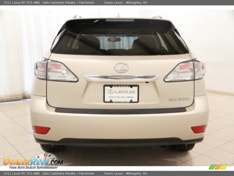 2011 Lexus RX 350 AWD Satin Cashmere Metallic / Parchment Photo #24