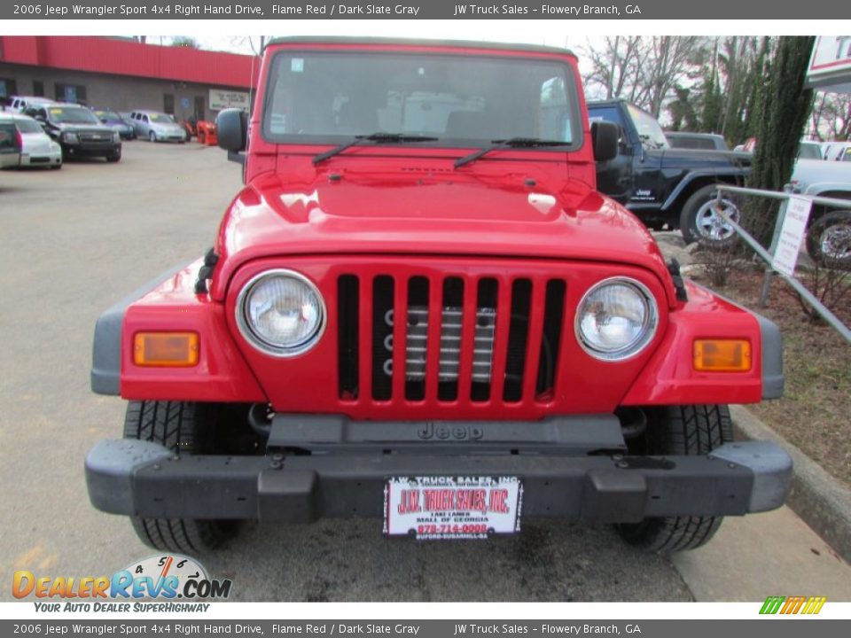 2006 Jeep Wrangler Sport 4x4 Right Hand Drive Flame Red / Dark Slate Gray Photo #13