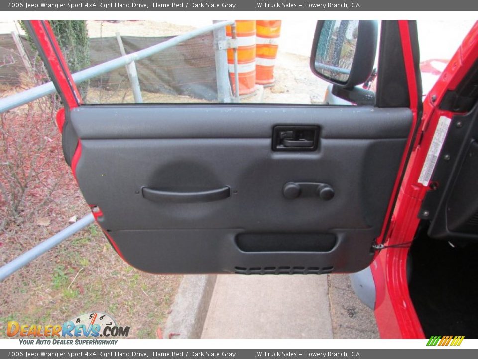 2006 Jeep Wrangler Sport 4x4 Right Hand Drive Flame Red / Dark Slate Gray Photo #14