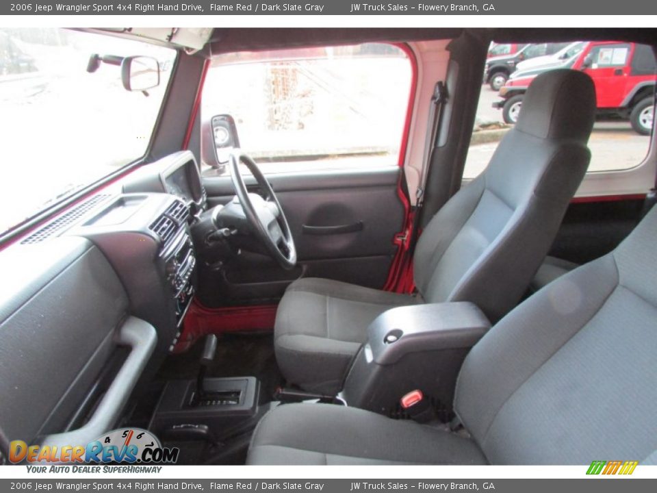 2006 Jeep Wrangler Sport 4x4 Right Hand Drive Flame Red / Dark Slate Gray Photo #17