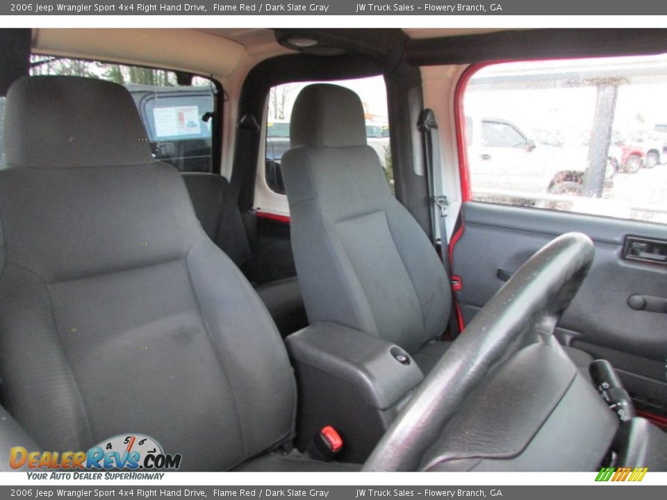 2006 Jeep Wrangler Sport 4x4 Right Hand Drive Flame Red / Dark Slate Gray Photo #23