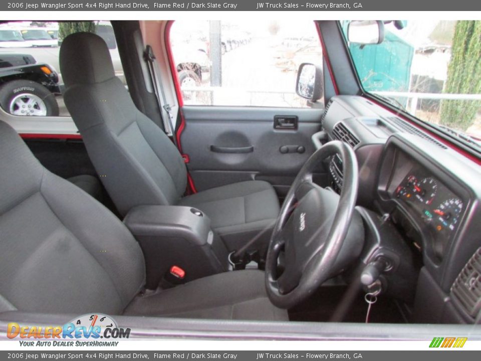 2006 Jeep Wrangler Sport 4x4 Right Hand Drive Flame Red / Dark Slate Gray Photo #24