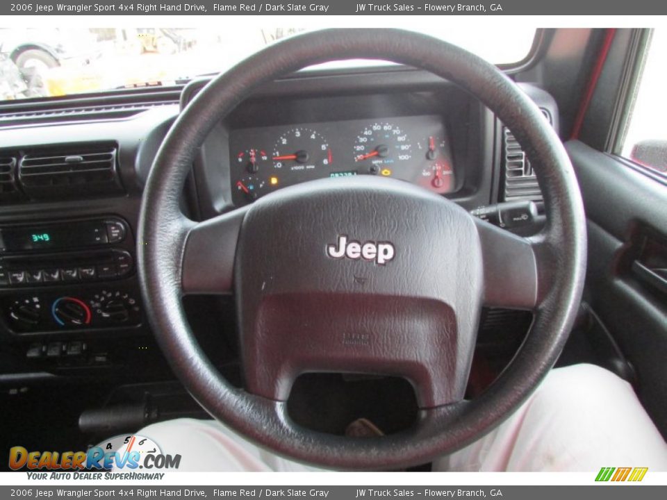 2006 Jeep Wrangler Sport 4x4 Right Hand Drive Flame Red / Dark Slate Gray Photo #26