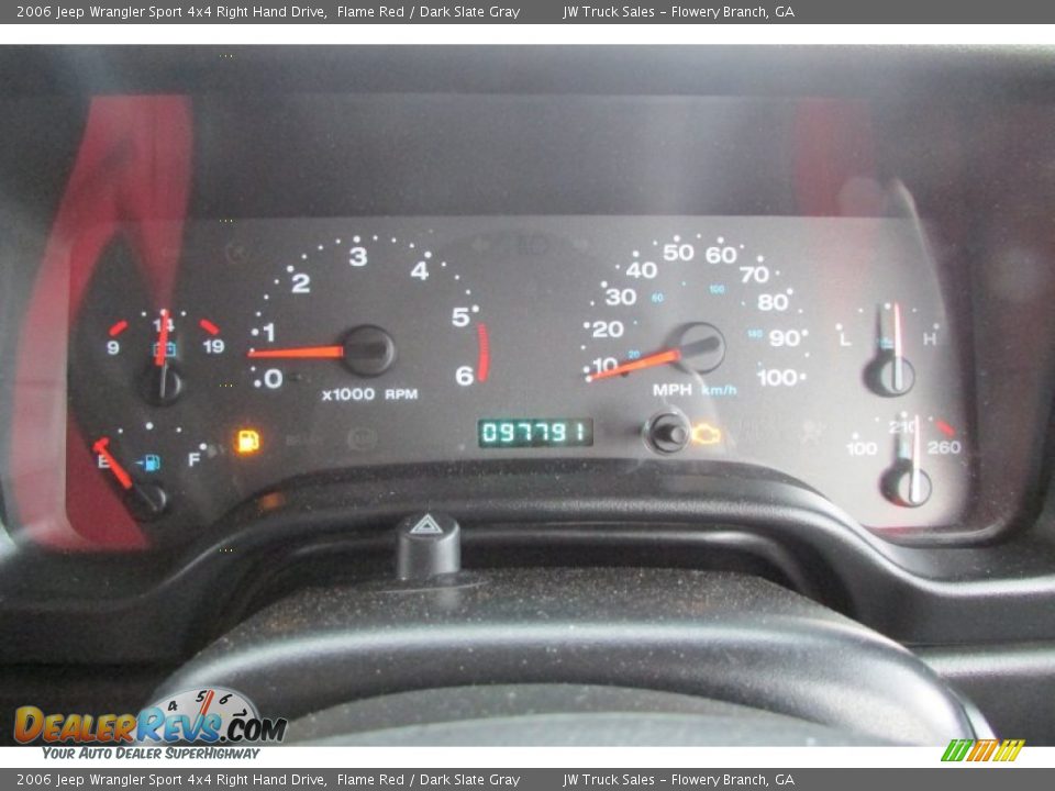 2006 Jeep Wrangler Sport 4x4 Right Hand Drive Flame Red / Dark Slate Gray Photo #28