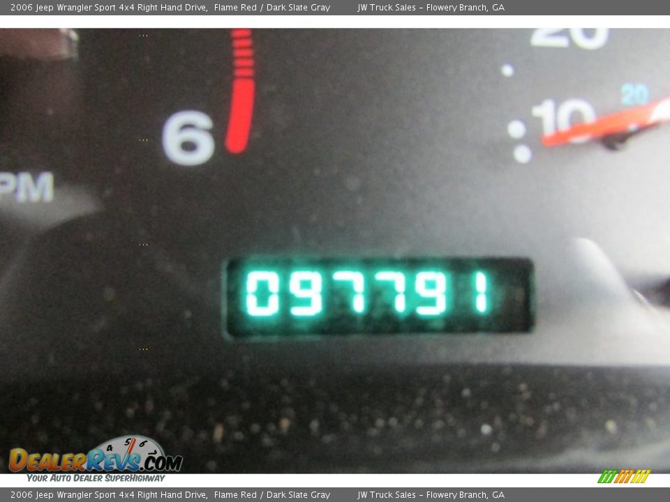 2006 Jeep Wrangler Sport 4x4 Right Hand Drive Flame Red / Dark Slate Gray Photo #29