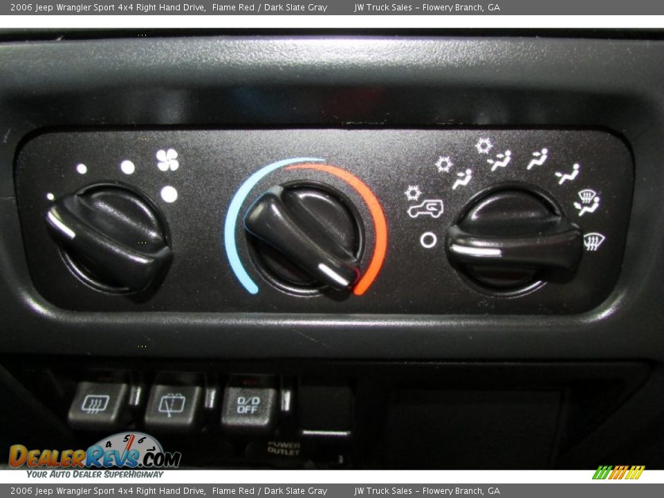 2006 Jeep Wrangler Sport 4x4 Right Hand Drive Flame Red / Dark Slate Gray Photo #33