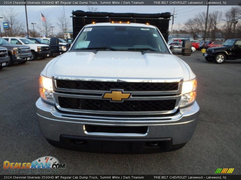 2014 Chevrolet Silverado 3500HD WT Regular Cab Dump Truck Summit White / Dark Titanium Photo #2