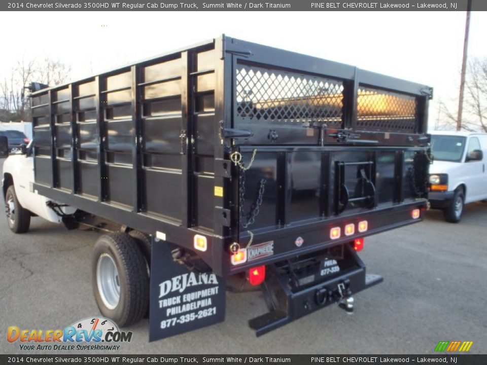 2014 Chevrolet Silverado 3500HD WT Regular Cab Dump Truck Summit White / Dark Titanium Photo #6