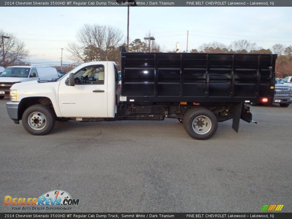 2014 Chevrolet Silverado 3500HD WT Regular Cab Dump Truck Summit White / Dark Titanium Photo #9