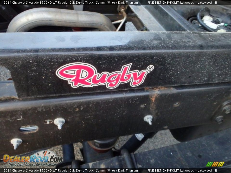 2014 Chevrolet Silverado 3500HD WT Regular Cab Dump Truck Summit White / Dark Titanium Photo #13