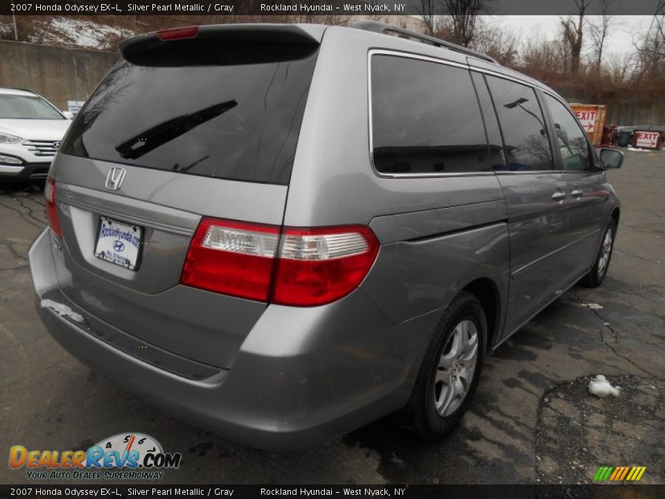 2007 Honda Odyssey EX-L Silver Pearl Metallic / Gray Photo #4