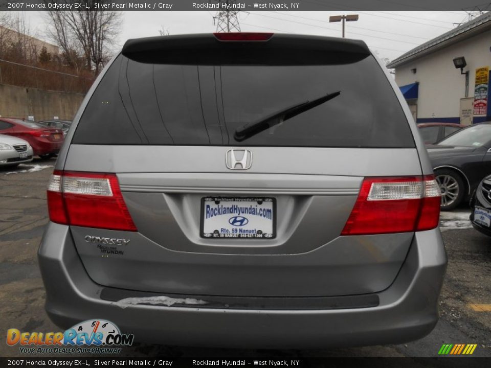 2007 Honda Odyssey EX-L Silver Pearl Metallic / Gray Photo #5