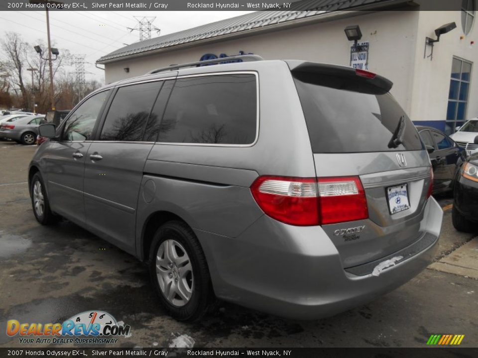 2007 Honda Odyssey EX-L Silver Pearl Metallic / Gray Photo #6