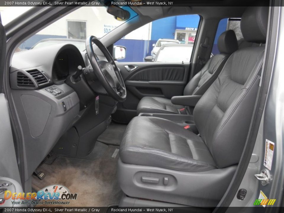 2007 Honda Odyssey EX-L Silver Pearl Metallic / Gray Photo #10