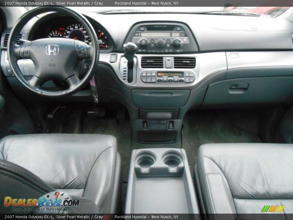 2007 Honda Odyssey EX-L Silver Pearl Metallic / Gray Photo #12
