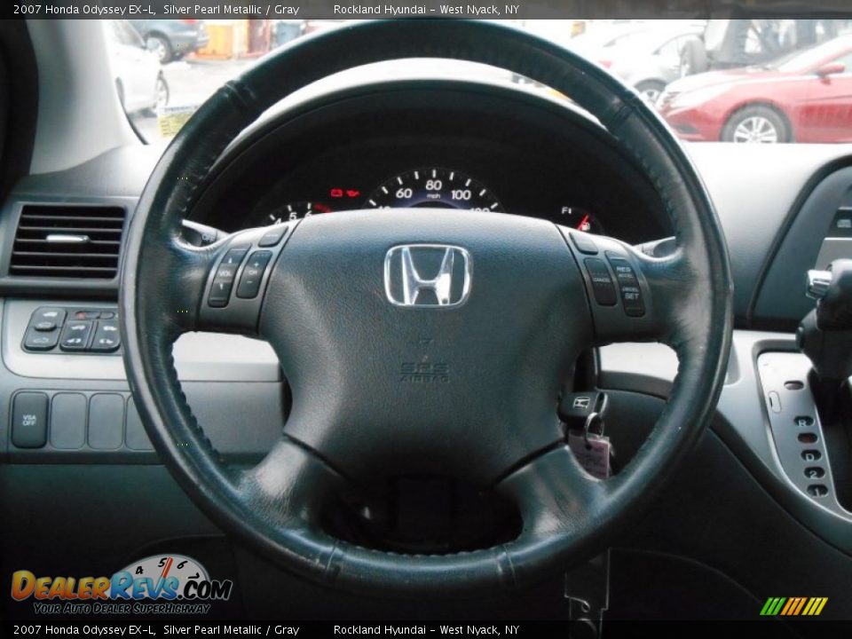 2007 Honda Odyssey EX-L Silver Pearl Metallic / Gray Photo #13