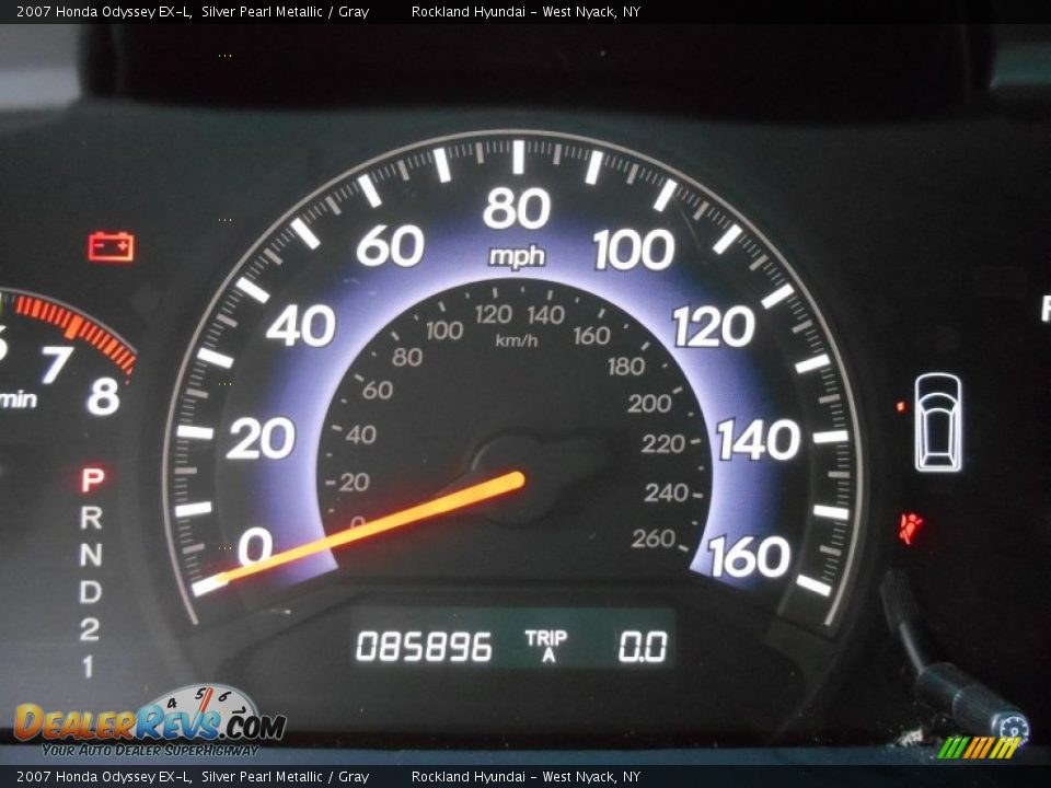 2007 Honda Odyssey EX-L Silver Pearl Metallic / Gray Photo #16