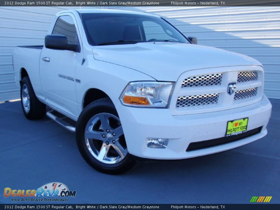 2012 Dodge Ram 1500 ST Regular Cab Bright White / Dark Slate Gray/Medium Graystone Photo #1
