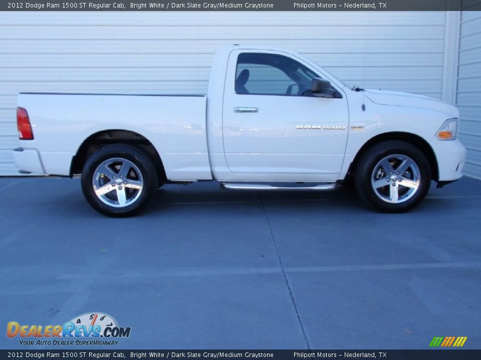 2012 Dodge Ram 1500 ST Regular Cab Bright White / Dark Slate Gray/Medium Graystone Photo #2
