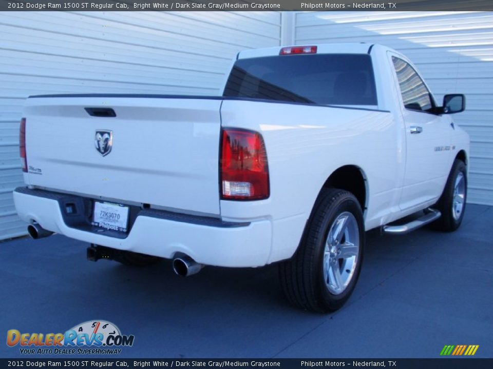 2012 Dodge Ram 1500 ST Regular Cab Bright White / Dark Slate Gray/Medium Graystone Photo #3