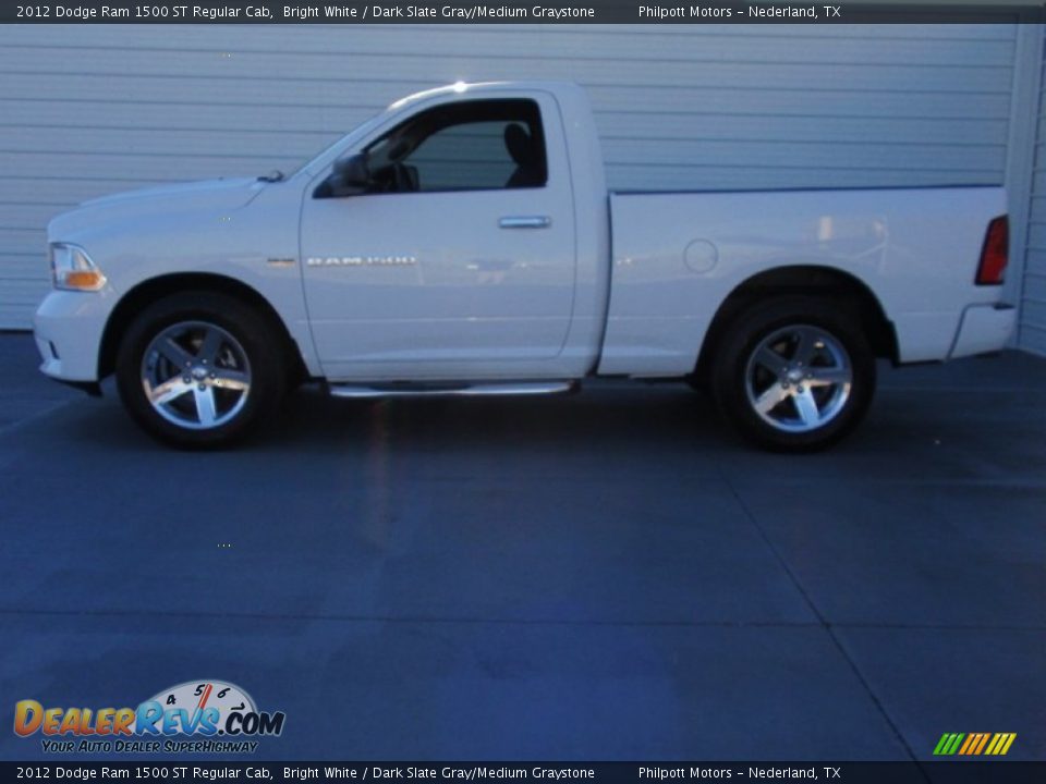 2012 Dodge Ram 1500 ST Regular Cab Bright White / Dark Slate Gray/Medium Graystone Photo #5