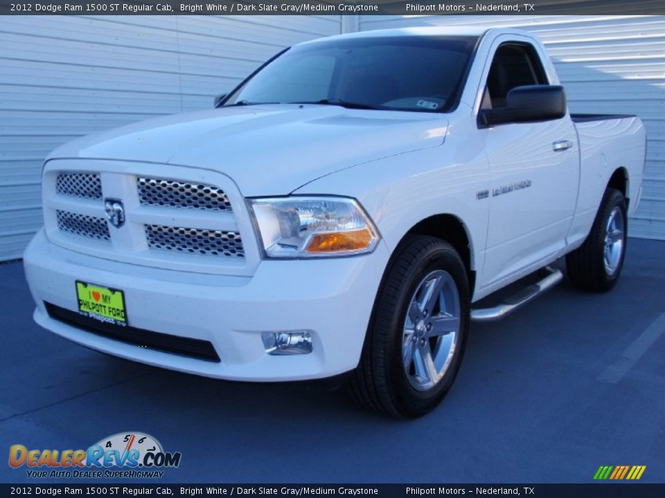 2012 Dodge Ram 1500 ST Regular Cab Bright White / Dark Slate Gray/Medium Graystone Photo #6