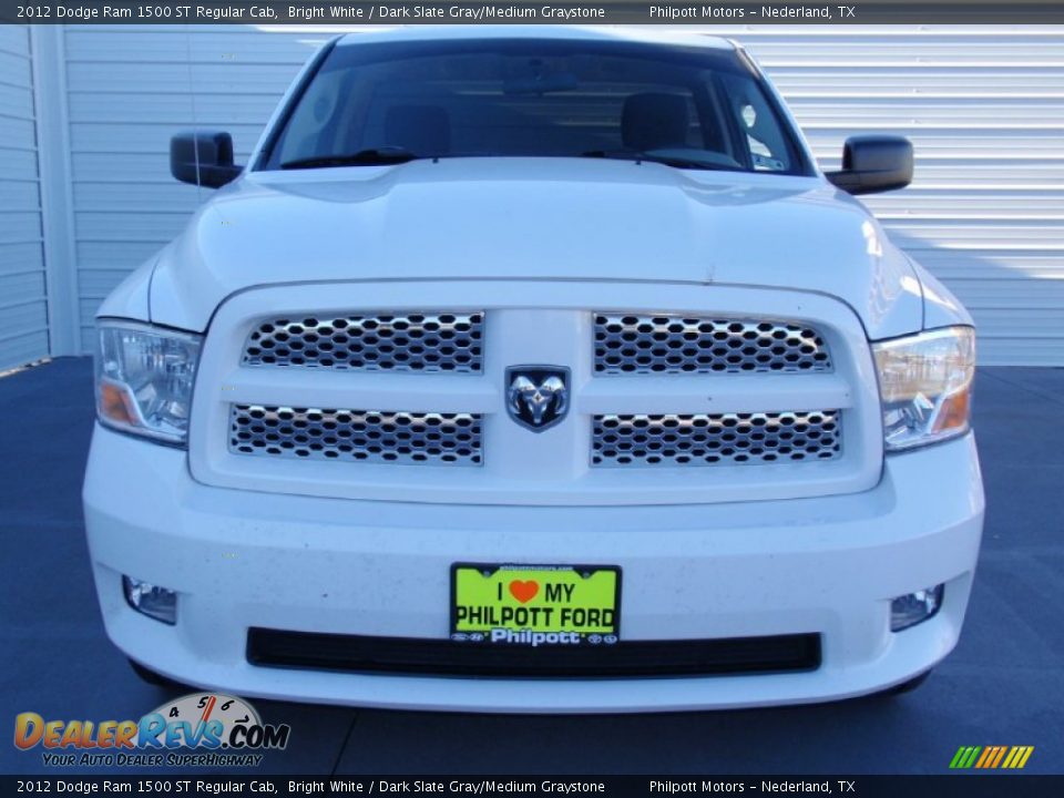 2012 Dodge Ram 1500 ST Regular Cab Bright White / Dark Slate Gray/Medium Graystone Photo #7