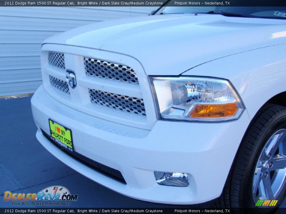 2012 Dodge Ram 1500 ST Regular Cab Bright White / Dark Slate Gray/Medium Graystone Photo #9