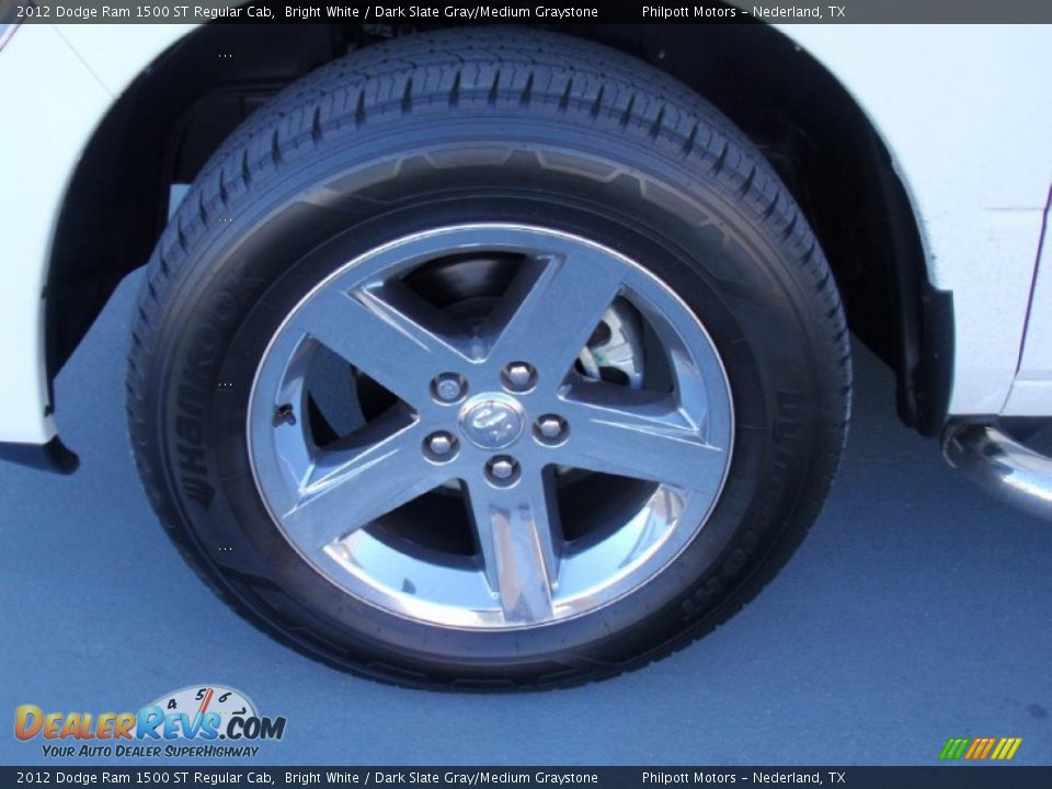 2012 Dodge Ram 1500 ST Regular Cab Bright White / Dark Slate Gray/Medium Graystone Photo #10