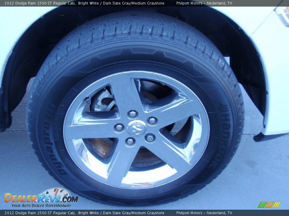 2012 Dodge Ram 1500 ST Regular Cab Bright White / Dark Slate Gray/Medium Graystone Photo #13
