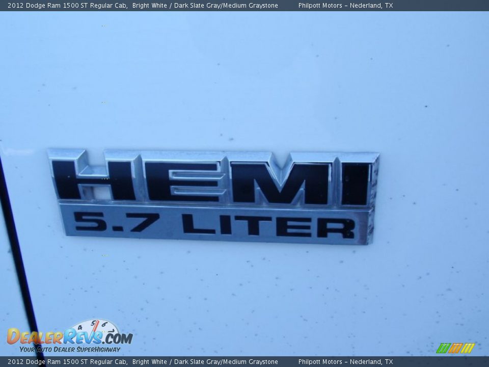2012 Dodge Ram 1500 ST Regular Cab Bright White / Dark Slate Gray/Medium Graystone Photo #15