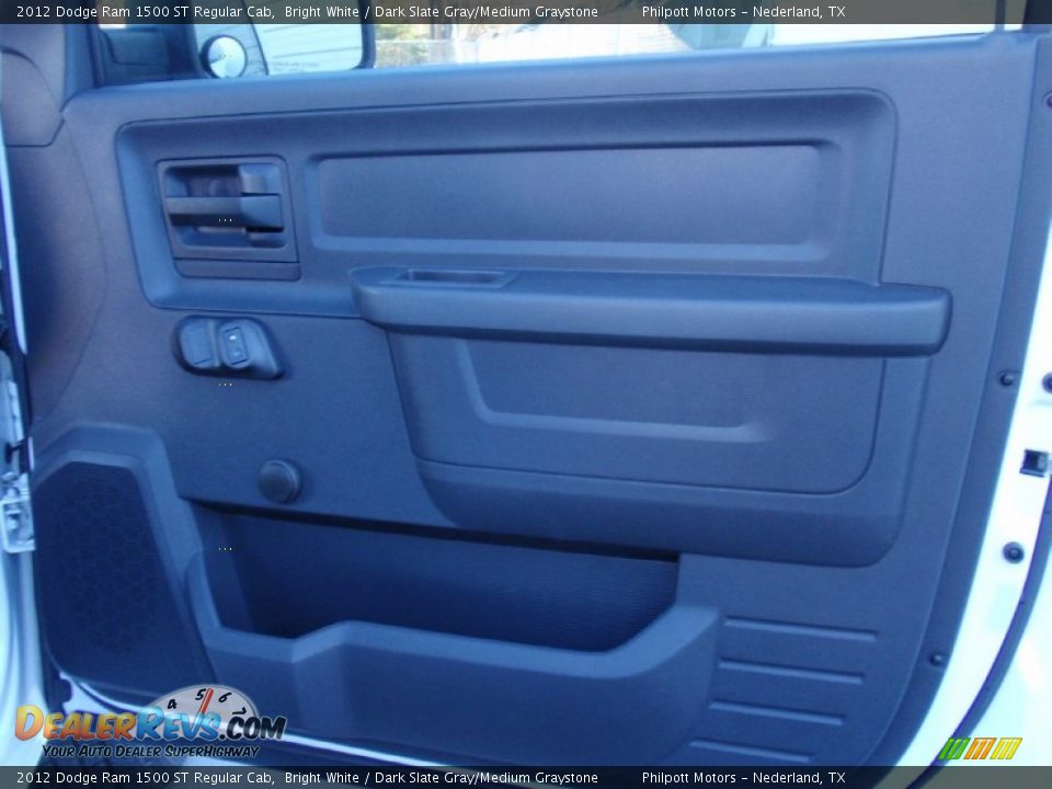 2012 Dodge Ram 1500 ST Regular Cab Bright White / Dark Slate Gray/Medium Graystone Photo #23