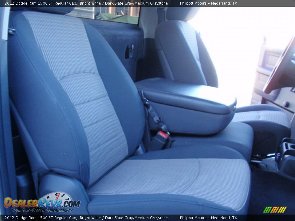 2012 Dodge Ram 1500 ST Regular Cab Bright White / Dark Slate Gray/Medium Graystone Photo #25
