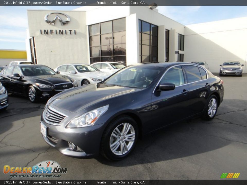 2011 Infiniti G 37 Journey Sedan Blue Slate / Graphite Photo #1