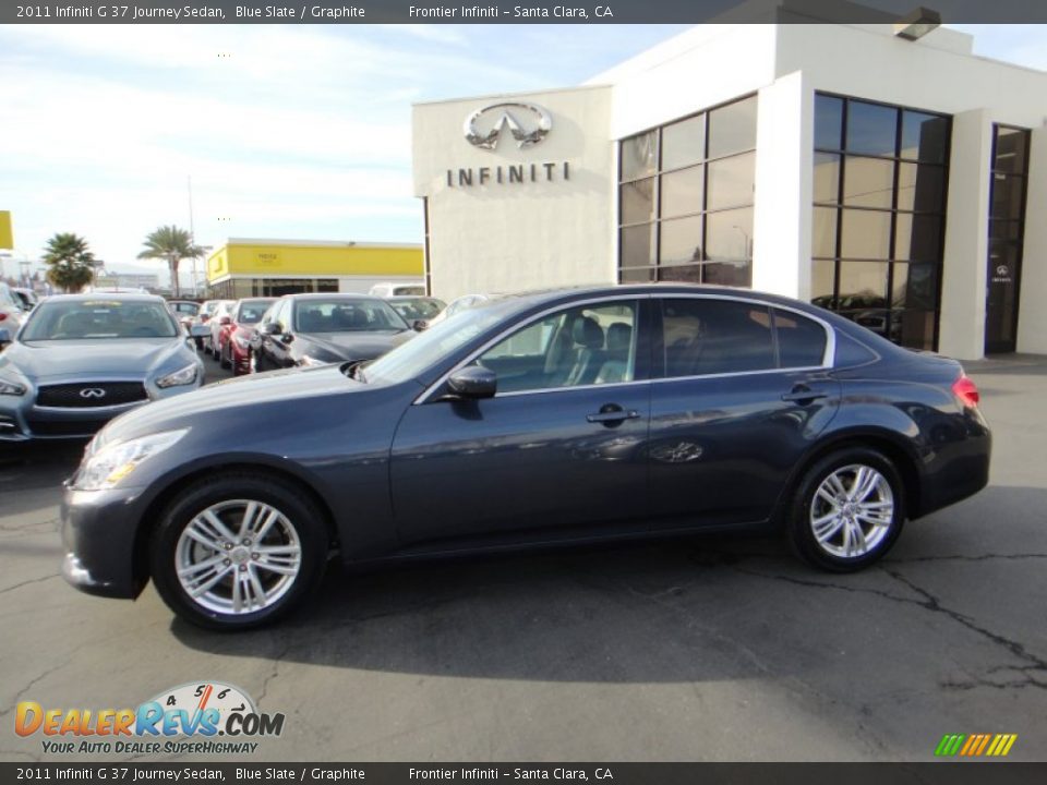 2011 Infiniti G 37 Journey Sedan Blue Slate / Graphite Photo #2