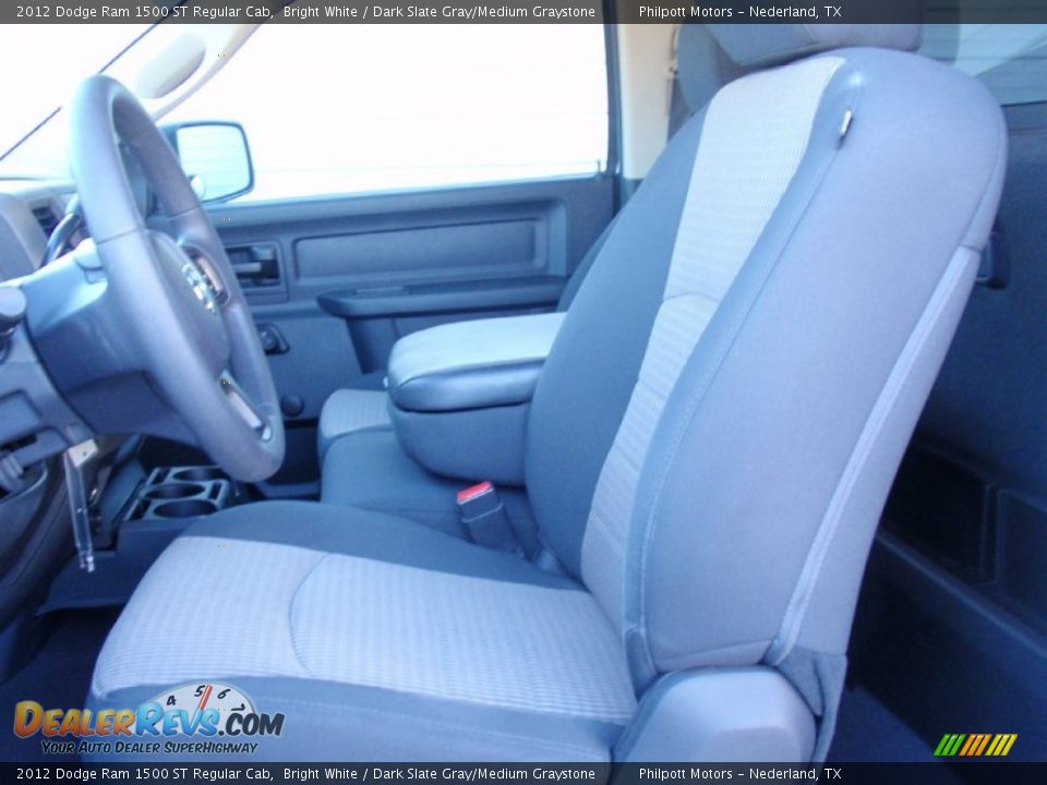 2012 Dodge Ram 1500 ST Regular Cab Bright White / Dark Slate Gray/Medium Graystone Photo #29