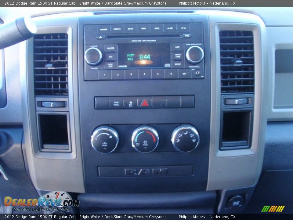 2012 Dodge Ram 1500 ST Regular Cab Bright White / Dark Slate Gray/Medium Graystone Photo #31