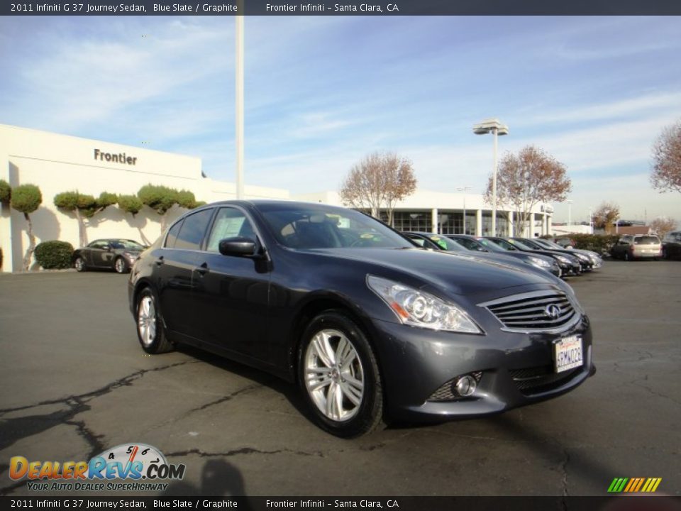 2011 Infiniti G 37 Journey Sedan Blue Slate / Graphite Photo #4