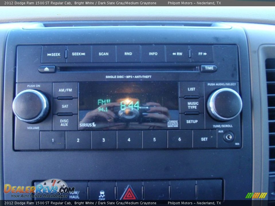 2012 Dodge Ram 1500 ST Regular Cab Bright White / Dark Slate Gray/Medium Graystone Photo #32