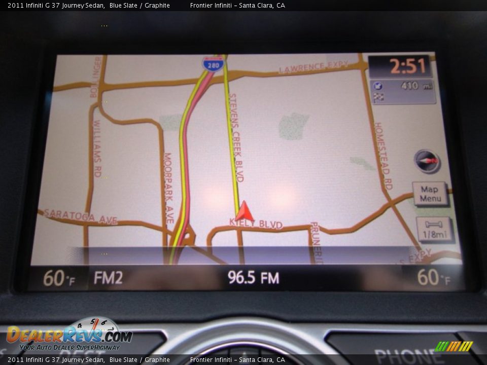 2011 Infiniti G 37 Journey Sedan Blue Slate / Graphite Photo #9