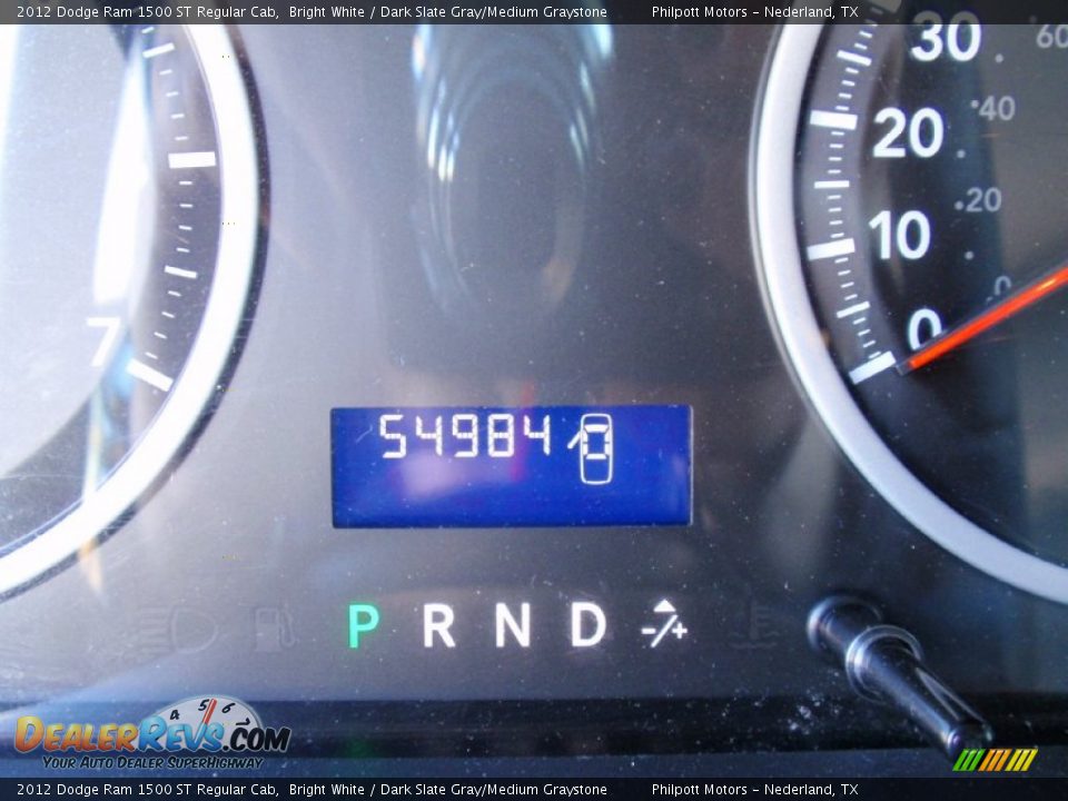 2012 Dodge Ram 1500 ST Regular Cab Bright White / Dark Slate Gray/Medium Graystone Photo #36